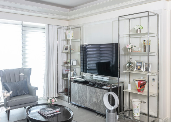 Glamorous Chic Corner unit Condominium with golf course and city views