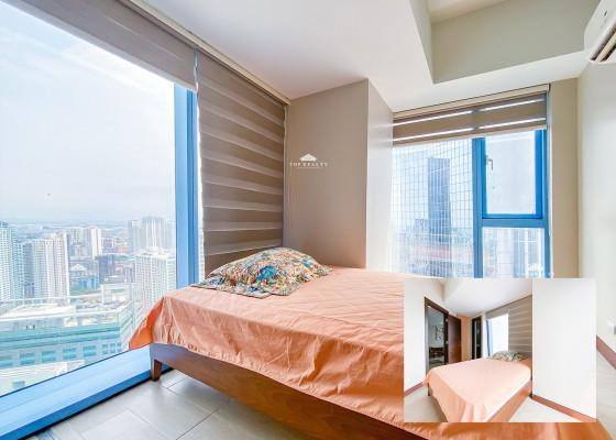 Fully furnished Condo Unit with balcony for Sale in Three Central, Makati City