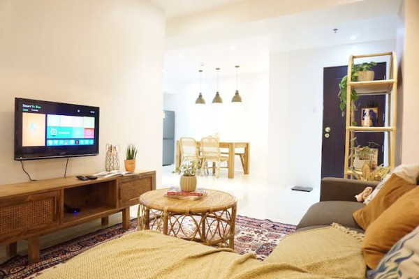 Chic Boho-Inspired Fully-furnished Unit in Quezon City