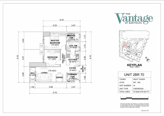 Grab this Corner Penthouse in Vantage West Tower