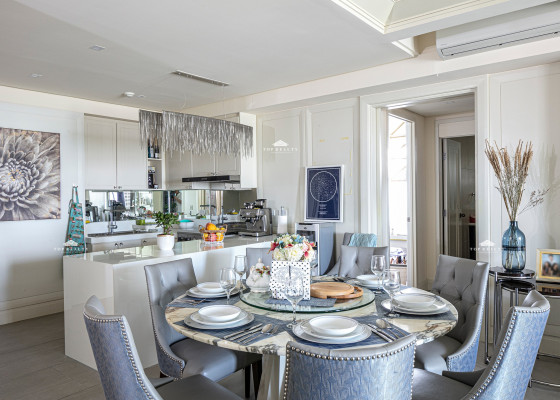 Glamorous Chic Corner unit Condominium with golf course and city views