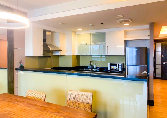 Fully furnished condo comes with a spacious balcony