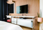 Fully furnished condo boasts high-end materials and exquisite furnishing
