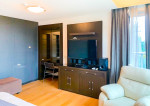 Fully furnished condo comes with a spacious balcony