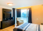 Fully furnished condo comes with a spacious balcony