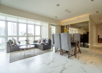 Fully Furnished Corner Unit with Huge Balcony for Sale in Two Serendra, Bonifaci
